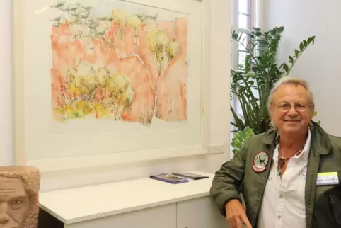 Dieter Bernhardt, hier bei einer früheren Ausstellung in Grünstadt. 