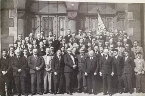 Nach dem Zweiten Weltkrieg gründeten die beiden Ursprungsvereine die Sängervereinigung, hier ein Foto von 1951. 