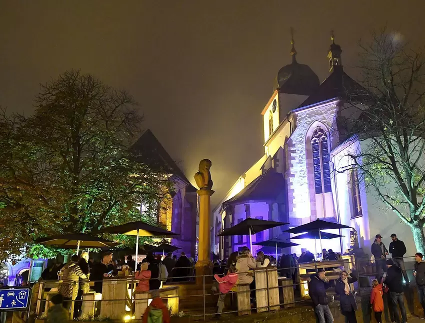 Gute Stimmung herrschte auch auf dem Marktplatz.