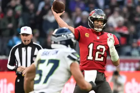 Superstar Tom Brady drückte auch dem Spiel in München seinen Stempel auf. 