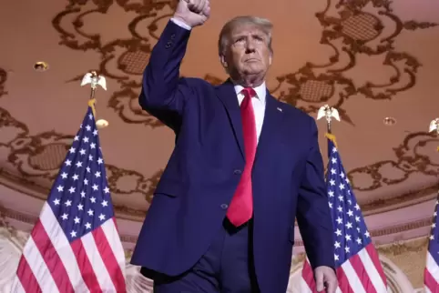 Der frühere US-Präsident Trump will bei der Präsidentenwahl 2024 erneut für die Republikaner antreten.
