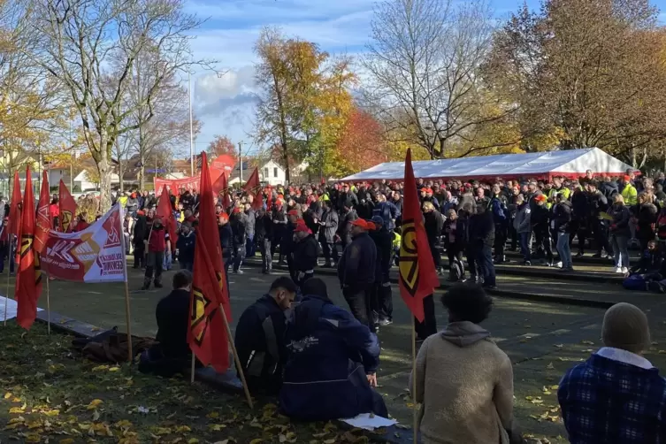 Etwa eine Stunde dauert die Kundgebung im B&uuml;rgerpark.