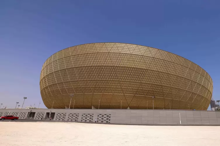 Das Stadion in Lusail, in dem das WM-Finale stattfinden wird.