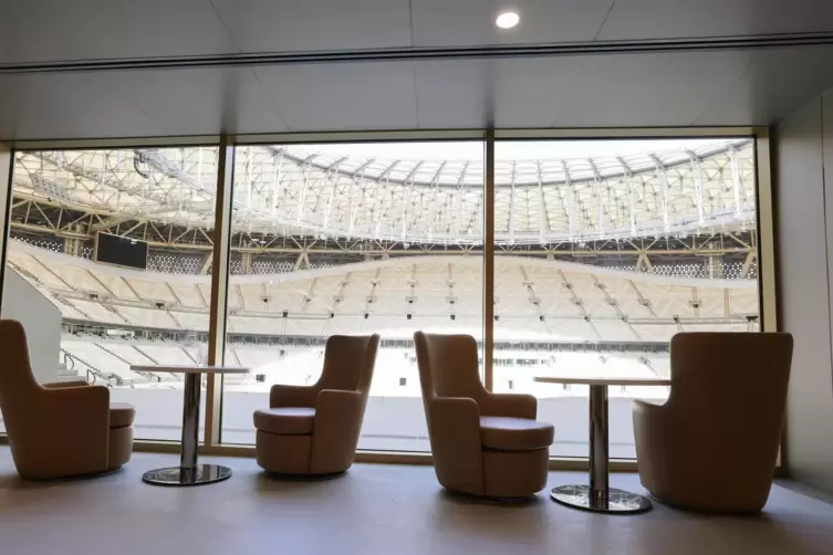 Eine VIP-Loge der Arena in Lusail, wo das Endspiel steigt.