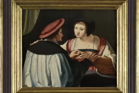 Lucas van Leyden (1494-1533): „Die Verlobten“, in Obhut der Straßburger Museen, Eigentümer unbekannt. 
