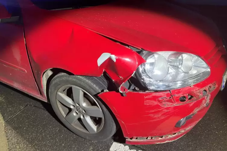 Diese Unfallschäden wies der VW Golf auf. 