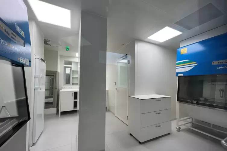 Das neue Reinraum-Labor. 