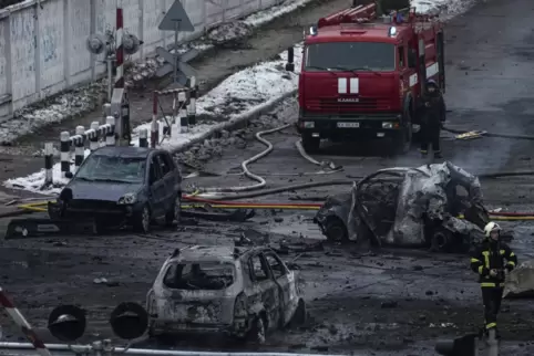 Traurige Realität in der ukrainischen Hauptstadt: Mitte der Woche schlugen erneut Raketen in Kiew ein.