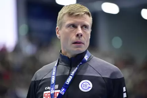 Der Trainer Gudjon Valur Sigurdsson.