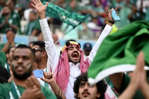 Die Freude bei den Saudis war nach dem Sieg gegen Argentinien enorm. 