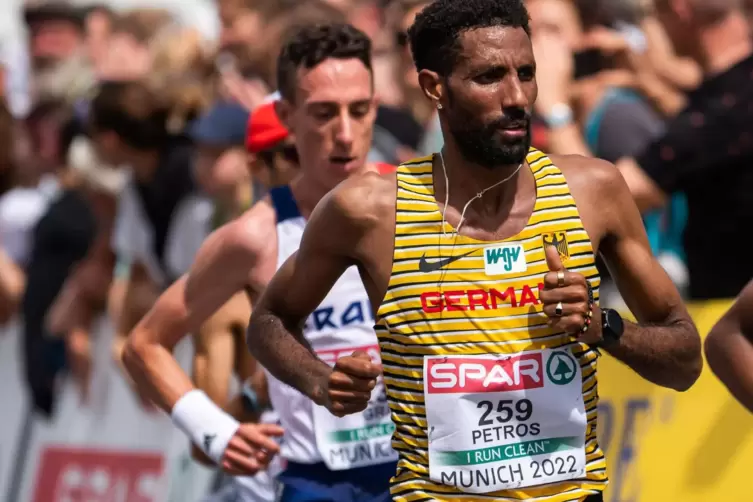 Wettkampf: Amanal Petros bei den Championships in M&uuml;nchen.