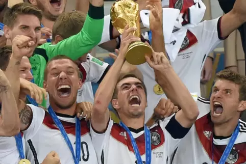 2014 bejubelte Philipp Lahm den WM-Titel mit der deutschen Nationalmannschaft. 
