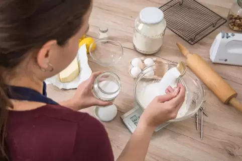 Die Kekse schmecken auch mit weniger Zucker.