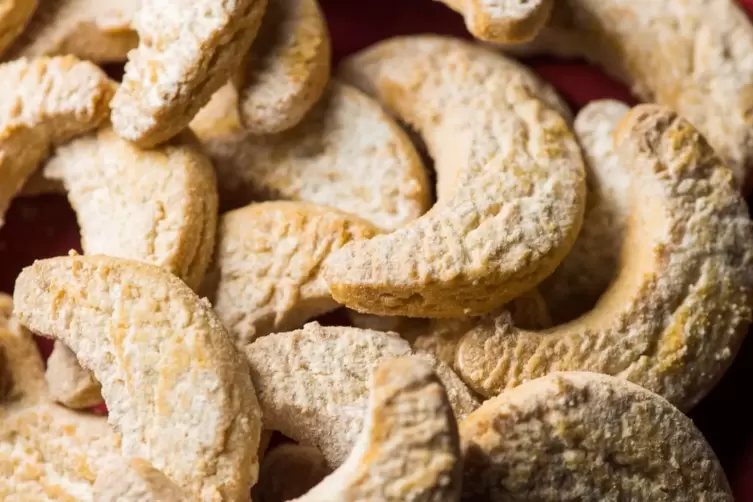 Vanillekipferl vollwertig gebacken.