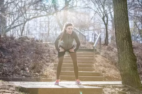 Sport bei Minusgraden ist anstrengend.