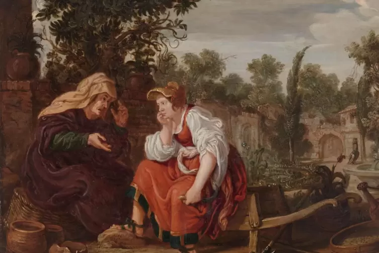 Gärtnerinnen unter sich – und der Spaten (rechts unten) war schon immer dabei. Gemälde von Jan Tengnagel von 1617. 