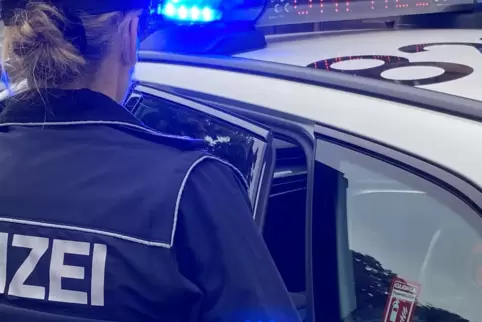 Freunde und Helfer. Weil ein Auto mangels Sprit in der Autobahnausfahrt liegenblieb, halfen Polizisten dem Fahrer, es wegzuschie