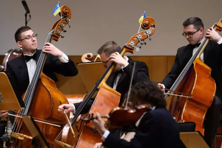 Das vom Land geförderte Konzert des Klassischen Chors der TU Kaiserslautern gemeinsam mit dem Kyiv Symphony Orchestra – hier bei