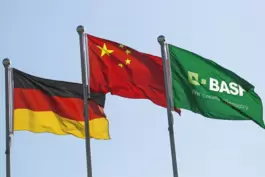 In den ersten neun Monaten dieses Jahres setzte die BASF in der Geschäftsregion Greater China (Volksrepublik und Taiwan) 9,2 Mil