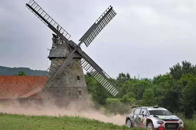 Im Rallye-Auto ist Marijan Griebel seit Jahren erfolgreich unterwegs, wie hier bei der Rallye Stemweder Berg 2021. Im vergangene