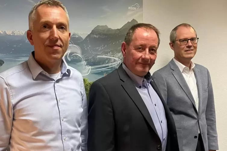 Die Geschäftsleitung von Bison Deutschland: (von links) Michael Denzer, Dirk Klemm und Werner Schirp. 