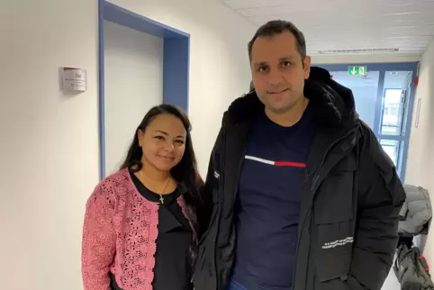Hoffen auf ein besseres Leben in Deutschland: Andrew Girgis und seine Frau Sylvia aus Ägypten. 