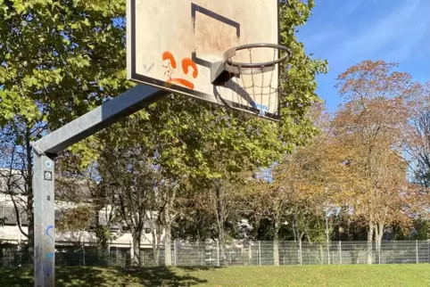 Die Bäume in der Nähe des Spielfelds haben Wurzelschäden verursacht. Im Frühsommer soll es saniert werden. 