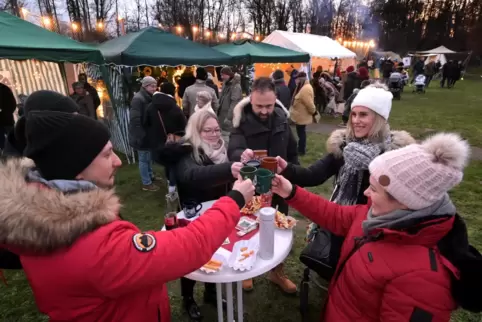 Lockte viele Besucher aufs Gelände des Tennisvereins: die Waldseer Waldweihnacht.