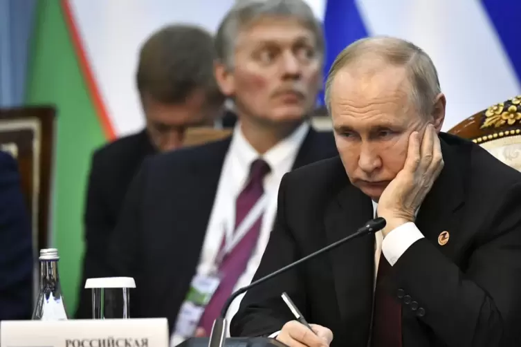Wladimir Putin bei einem Gipfeltreffen der Eurasischen Wirtschaftsunion in Kirgistan. 