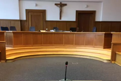 Saal im Saarbrücker Landgericht