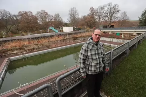  Jürgen Stütz ist Vorsitzender des Fördervereins Burgschwimmbad Altleiningen.