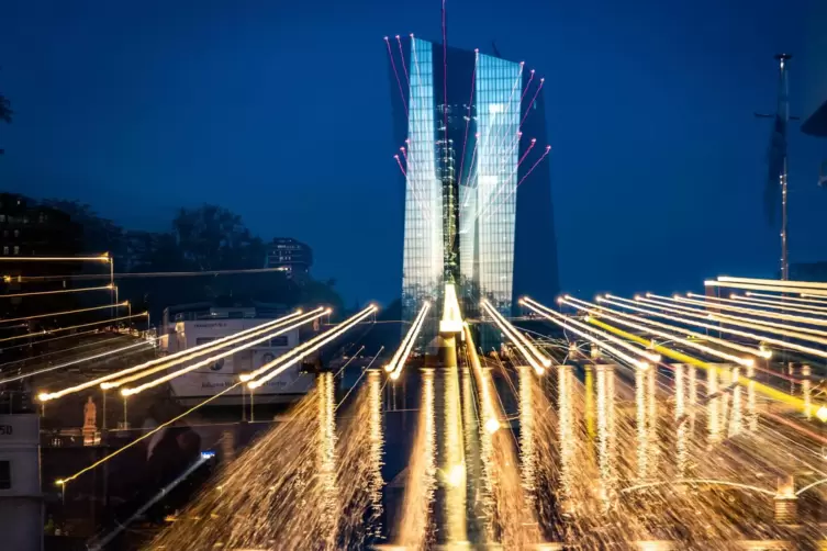 Blick auf die EZB-Zentrale in Frankfurt.