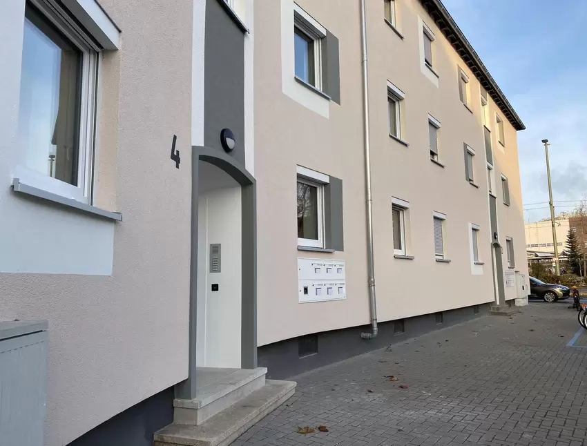 In den Häusern in der Rheinfeldstraße befinden sich 15 Wohnungen mit 72 Betten.