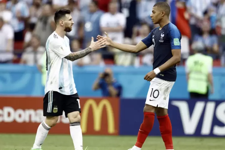 Bei der WM 2018 standen sich Argentinien und Frankreich ebenfalls gegenüber. Im Achtelfinale siegte Mbappé – und schoss zwei Tor