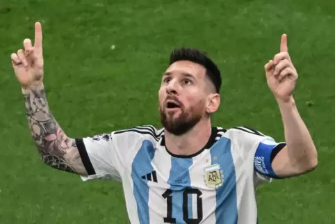 Am Ziel der Träume: Lionel Messi.