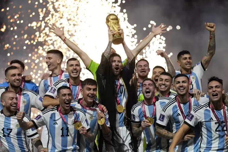 Ein Moment für die Ewigkeit: Argentinien und Lionel Messi sind Weltmeister.