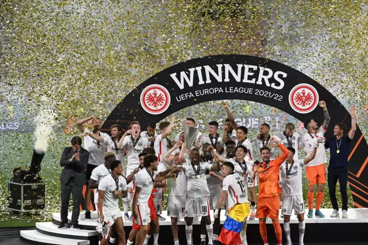 Europa-League-Gewinner Eintracht Frankfurt.