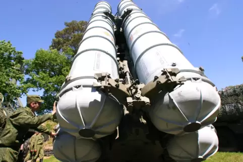 Ein russisches Flugabwehrsystem vom Typ S-300.