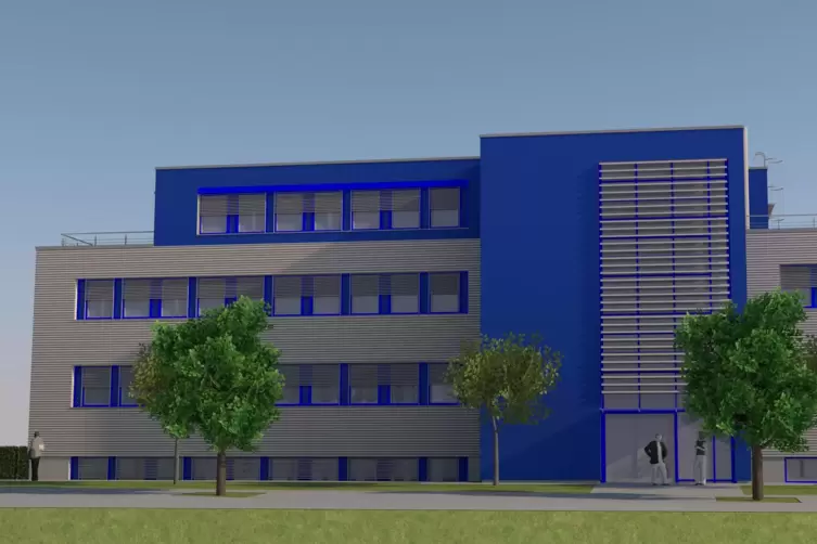 Architektenmodell: So soll das neue Verwaltungsgebäude einmal aussehen. 