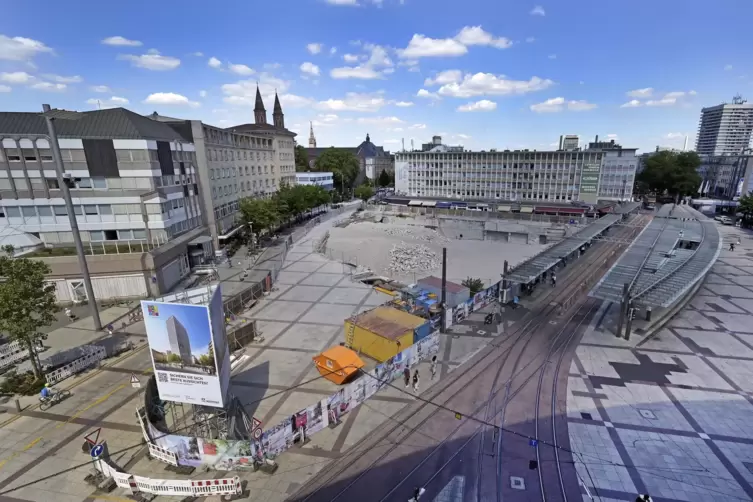 Im Sommer sind die Bagger von der „Metropol“-Baustelle verschwunden. 