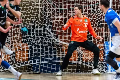 Torwart Jonas Maier spielt seit dem Sommer für das aktuelle Zweitliga-Schlusslicht Wölfe Würzburg. 