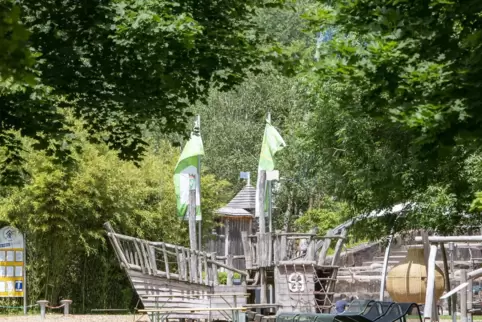 Anlaufstelle für viele Eltern mit ihren Kindern: die Gartenschau. 