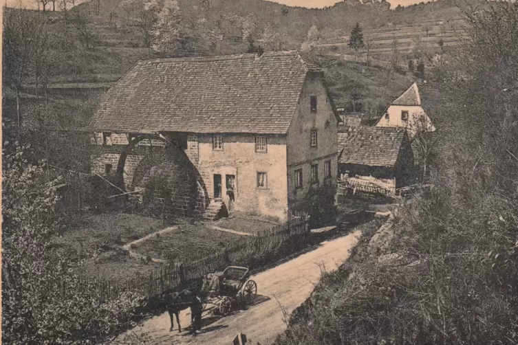 So sah die Mahlmühle um 1910 aus. 