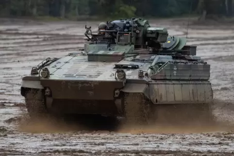 Ein Schützenpanzer vom Typ Marder.