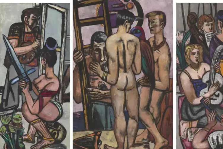 In den USA entstanden: Max Beckmanns &bdquo;Argonauten&ldquo; (1949/50). Das Gem&auml;lde befindet sich heute in der National Gallery of Art, Was