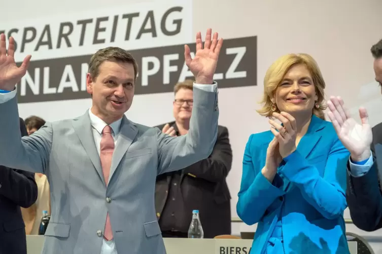 Ein Bild aus besseren Tagen: CDU-Landes- und Fraktionschef Christian Baldauf und seine Vorgängerin Julia Klöckner. 