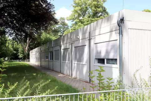 Die Obdachlosenunterkunft am Prießnitzweg in Landau.