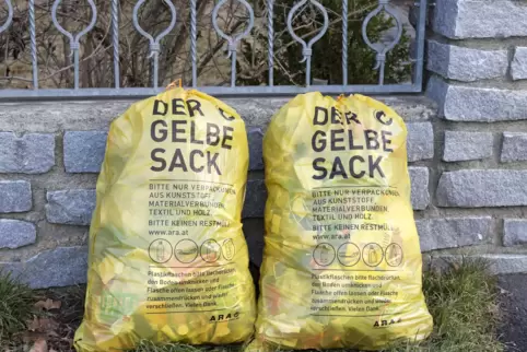 War zum Jahreswechsel Mangelware im Leiningerland: Der Gelbe Sack.
