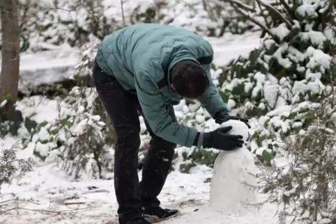 Ob in der Pfalz bald wieder Schneemänner gebaut werden können?
