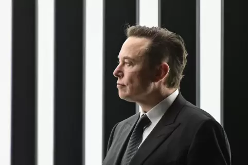 Tesla-Chef Elon Musk bei der Eröffnung der Tesla-Fabrik Berlin Brandenburg. 